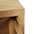 Pikkukuva 5 / 6: 2 kpl yöpöytiä vetolaatikolla 40 x 30 x 50 cm massiivista teakia ja valukovaa DEC034759 Guld