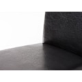 Pikkukuva 4 / 4: Ruokapöydän tuoli x1 moderni muotoilu PVC ruskea ja jalat musta puu 10_0002026 kastanj