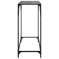 Miniatyrbillede 3 af 6: Konsolbord til entre møbel til stue 80 x 35 x 81 cm stål og sort glas DEC031342 Svart