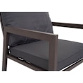 Miniatyrbillede 5 af 6: Havemøbel sæt med sofa, stole og bord med metalbelægning og grå puder 04_0006767 Grå