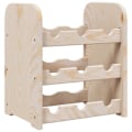Pikkukuva 1 / 6: Pulloteline 3-tasoa 33 x 25 x 37 cm mäntyä DEC024353 kastanj
