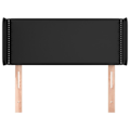 Miniatyrbillede 2 af 6: Sengegavl - Sort - 83x16x78/88 cm - Similæl - Klassisk - Holdbar Svart