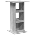 Pikkukuva 1 / 6: Monitoiminen apupöytä 60 x 60 x 102 cm harmaalla puuinsinöörivarastolla DEC036338 kastanj