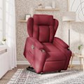 Miniatyrbillede 5 af 6: Fauteuil relax TV med komfortabel polstring, elektrisk løftefunktion i bordeaux stof DEC028144 Bordeaux