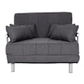Miniatyrbillede 4 af 6: Sovesofa, sovesofabænk, ekstra soveplads, afslapningsområde, soveoverflade 97x186 cm, mørkegråt stof 04_0006260 Grå