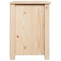 Pikkukuva 5 / 6: 2 kpl yöpöytiä laatikolla ja lokerolla 40 x 35 x 49 cm käsittelemätöntä mäntyä DEC034808 kastanj