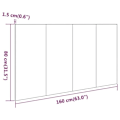 Pikkukuva 4 / 4: Pääty - MDF - 160x80 cm - Harmaa - Klassinen - Kosteudenkestävä Grå