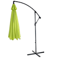 Miniatyrbillede 5 af 6: Parasolfodbold solbeskyttelse Ø 3m vinklet polyester/stål 11kg limegrøn uden støtte 04_0000950 Guld