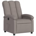 Miniatyrbillede 1 af 6: Fauteuil relax TV med komfortabel polstring og manuel vippemekanisme i taupe stof DEC028196 Guld