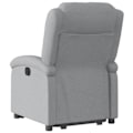 Miniatyrbillede 4 af 6: Fauteuil relax TV med komfortabel polstring, elektrisk løftefunktion i lys gråt stof DEC027907 Grå