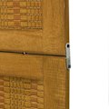 Miniatyrbillede 5 af 6: Paravent separator for room partition 5 panels in paulownia wood brown DEC030986 kastanj