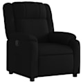 Miniatyrbillede 1 af 6: TV-reclinerstol med komfortabel polstring og manuel hældningsfunktion i sort stof DEC028109 Svart