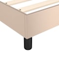 Pikkukuva 4 / 4: Sängram - Syntetisk - 140x200 cm - Ljusbrun - 2 platser - Modern design Ljusbrun