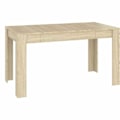 Miniatyrbillede 1 af 4: Moderne design spisebord 140 x 74,5 x 76 cm i ingeniørtræ i eg farve DEC036848 kastanj