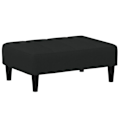 Miniatyrbillede 1 af 6: Reposebensstol 77 x 55 x 31 cm i sort velur DEC030522 Svart
