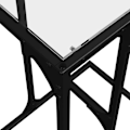 Miniatyrbillede 6 af 6: Side table end of sofa 40 x 30 x 61,5 cm stål og gennemsigtigt glas DEC032343 Transparent
