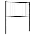Miniatyrbillede 1 af 5: Hovedgærde - TDL - 90 cm - Sort metal - Klassisk stil - Elegant design Svart