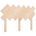 Miniatyrbillede 1 af 4: Hovedgavl til seng, tilbehør til soveværelse, palledesign, 122,5 x 3 x 80,5, massiv fyrretræ.