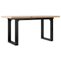 Miniatyrbillede 4 af 6: Rektangulært industrielt sofabord 90 x 40 x 45,5 cm i fyrretræ og stål DEC036252 kastanj