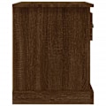 Pikkukuva 4 / 5: 2 kpl yöpöytiä laatikolla ja avoimella osastolla 39 x 39 x 47,5 cm ruskeaa puuinsinöörityötä DEC035831 kastanj