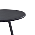 Miniatyrbillede 3 af 4: Multifunktionel borde, høj bord 60 x 107,5 cm MDF sort og pulverlakeret stål DEC036490 Svart