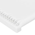 Miniatyrbillede 4 af 5: Hovedgærde - LED - 103x16x78/88 cm - Kunstlæder hvid - Moderne stil - Moderne design Vit