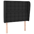 Miniatyrbild 1 av 6: Huvudgavel - TDL - 83 x 23 x 118/128 cm - Syntetläder svart - Höj- och sänkbar - Elegant design Svart
