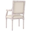 Miniatyrbillede 4 af 6: Moderne lounge stol design 54 x 59 x 99 cm i stof og træ DEC026495 kastanj