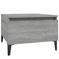 Miniatyrbillede 1 af 6: Side table coffee table with drawer 50 x 46 x 35 cm engineered wood gray DEC032534 kastanj