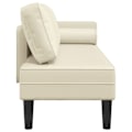 Pikkukuva 3 / 6: Meridienne chaise longue sohva sisätiloihin vaaleilla PVC-patukoilla DEC026066 Grädde
