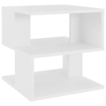Miniatyrbillede 1 af 4: Side table for sofa end plant support 40 x 40 x 40 cm white chipboard DEC032349 Vit