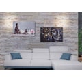 Miniatyrbild 5 av 6: Set om 2 LED-ljusa tavlor väggtavla 40x60 cm timer Buddha + ljus 04_0000452 Flerfärgad