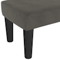 Miniatyrbillede 4 af 5: Bænk i klassisk design 70 x 30 x 30 cm i gråt velour og MDF DEC024674 Grå
