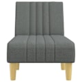 Miniatyrbild 3 av 6: Meridienne chaise longue för inomhus tre positioner konvertibla i grått tyg DEC026181 Grå