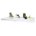 Miniatyrbillede 3 af 4: Vægmonteret køkkenbord, foldbart træhylde 100 x 50 hvidbejdset