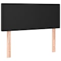 Miniatyrbillede 2 af 5: Hovedgærde - LED - Sort - 100x5x78/88 cm - Syntetisk læder - Moderne design Svart