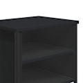 Pikkukuva 5 / 6: Yöpöytä avoimilla osastoilla 40 x 30 x 40 cm musta koneistettu puu ja metalli DEC034385 kastanj