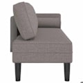 Miniatyrbild 3 av 6: Meridienne chaise longue soffa för inomhus med kuddar taupe tyg taupe DEC026102 Mol
