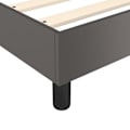 Miniatyrbillede 4 af 4: Sengestel i lameller på ben til sengestel 140 x 200 syntetisk grå