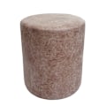 Miniatyrbillede 3 af 6: Sæt bord taburet sidebord fodskammel MDF PVC brun og sort metal 04_0007477 kastanj