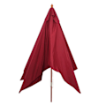 Miniatyrbillede 2 af 4: Have en haveparasol 3 x 4m rektangulær polyester/træ 6kg bordeaux