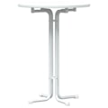 Miniatyrbillede 1 af 6: Høj bord, sidebord, foldbart top ø80 x 110 cm, ingeniørtræ og hvidt stål DEC036777 Vit