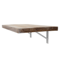 Miniatyrbillede 5 af 6: Væghængt køkkenbord, foldbart tablet i solidt træ, 120x60cm, naturlige farver 04_0005091 kastanj