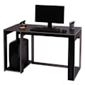 Miniatyrbillede 4 af 4: Bureau bordplade til computer 120 x 60 x 76 i sort grå MDF