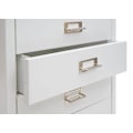 Miniatyrbillede 4 af 6: Caisson med skuffer kontormøbel 115 x 40 x 41 cm 8 skuffer i hvidt stål 04_0008263 Vit