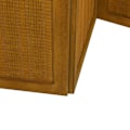 Miniatyrbillede 4 af 6: Paravent separator for room partition 5 panels in paulownia wood brown DEC030986 kastanj