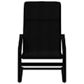Miniatyrbillede 2 af 6: Moderne loungestol sofa design med fodskammel i sort stof DEC026537 Svart
