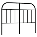 Miniatyrbillede 1 af 5: Hovedgærde til seng til soveværelse møbel 120 cm sort metal TDL0202444