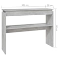 Miniatyrbillede 4 af 4: Praktisk konsolbord til en organiseret entré 102 x 30 x 80 cm ingeniørtræ grå DEC032014 kastanj