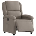 Miniatyrbild 1 av 6: TV-recliner med elektrisk lutningsfunktion, mycket bekväm i taupe-tyg DEC028564 Guld